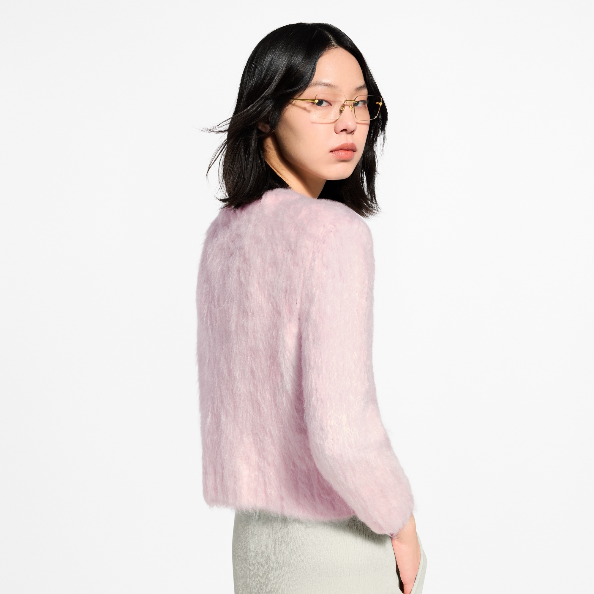 Jewel Button Brushed Cardigan - Ready-to-Wear | LOUIS VUITTON